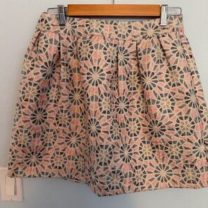 Patterned mini skirt